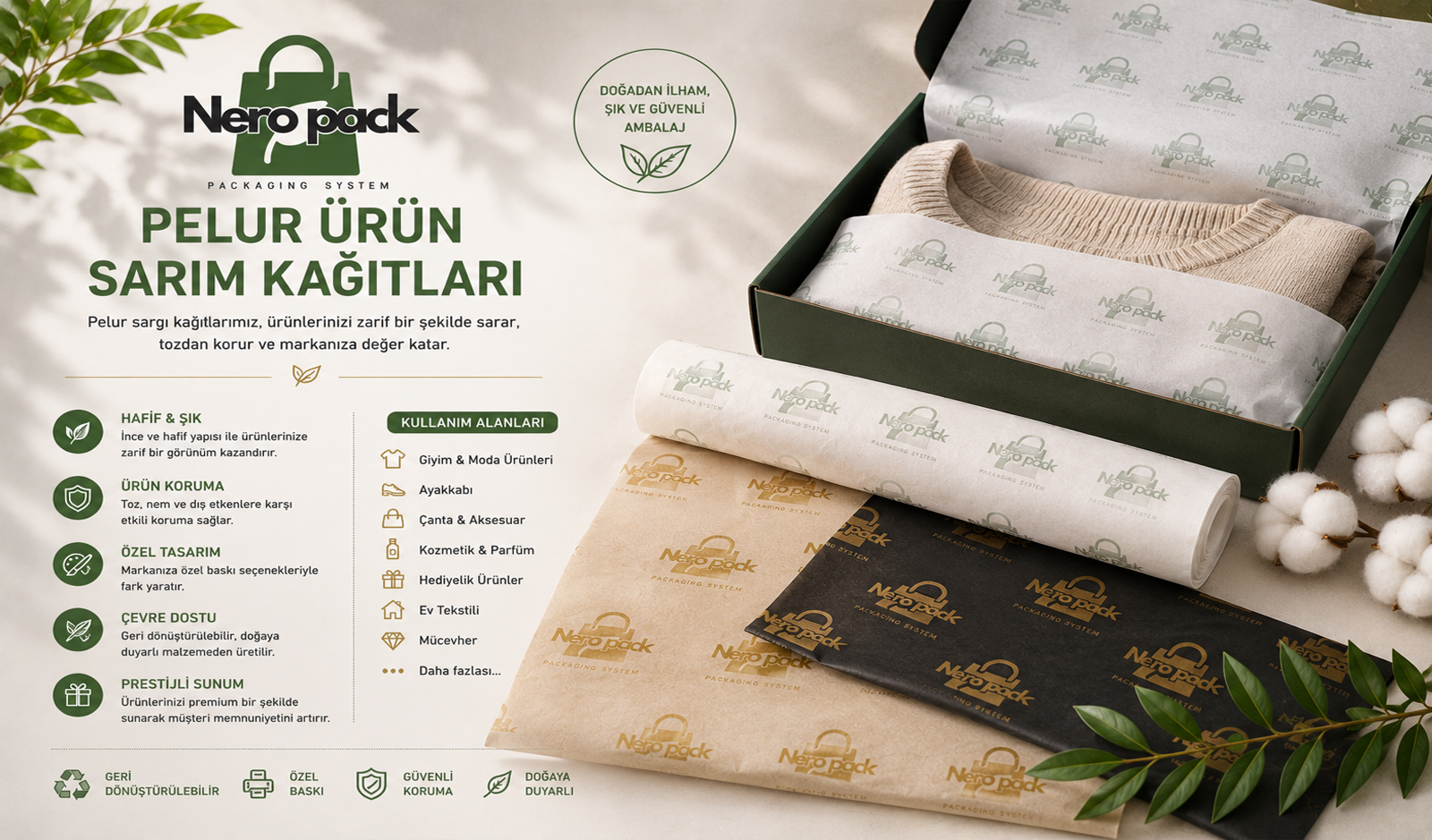 Pelur ve Ürün Sarım Kağıtları çözümleri